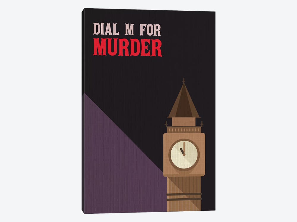 Dial M For Murder Vintage Poster by Popate 1-piece Canvas Art Print