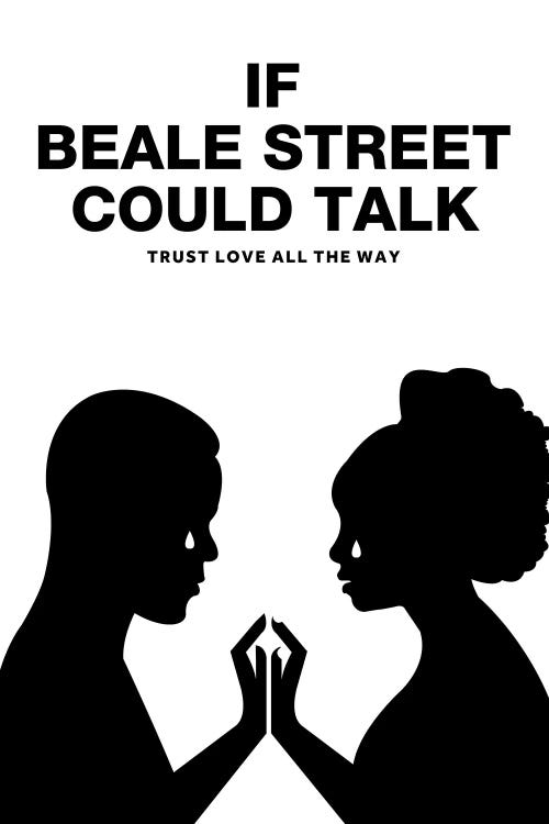 If Beale Street Could Talk Minimalist Poster - Black and White