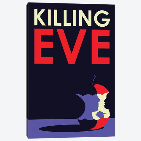 Killing Eve Minimalist Poster Canvas Print #PTE263} by Popate Canvas Wall Art