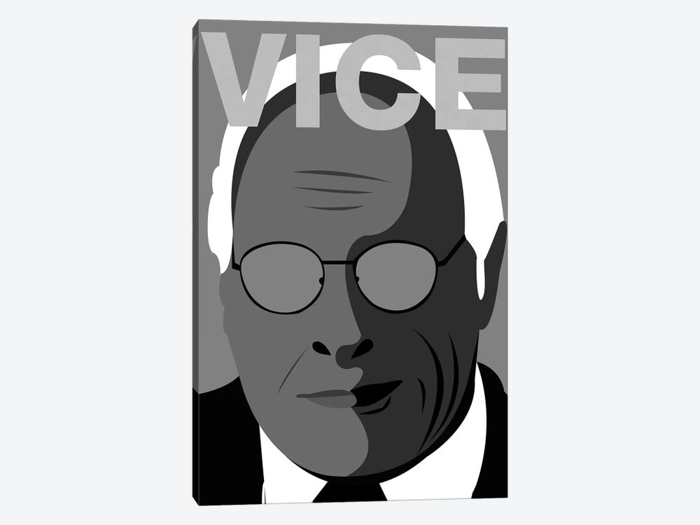 Vice Alternative Poster - Black and White by Popate 1-piece Art Print
