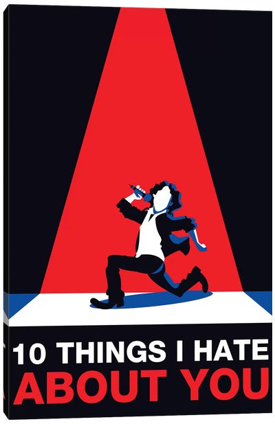 10 Things I Hate About You Minimalist Poster Canvas Art Print - Classic Movie Art