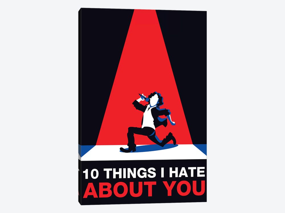 10 Things I Hate About You Minimalist Poster by Popate 1-piece Canvas Art Print