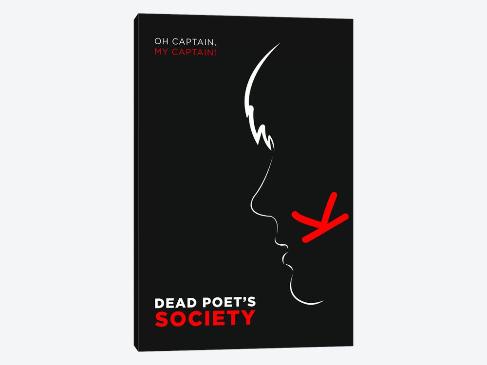 Dead Poet's Society Minimalist Poster by Popate 1-piece Canvas Art Print