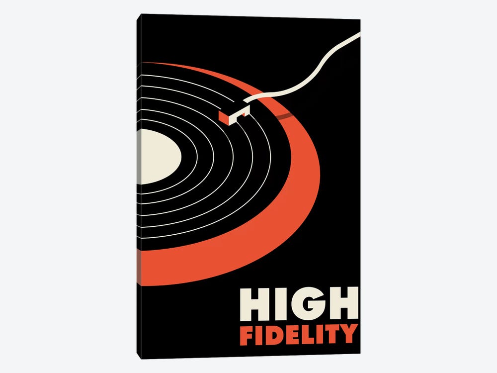 High Fidelity Minimalist Poster by Popate 1-piece Canvas Art Print