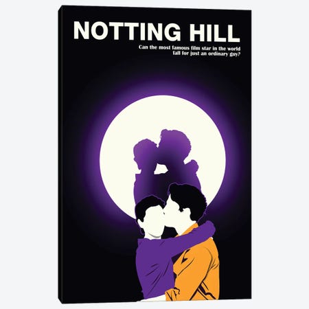 Notting Hill Minimalist Poster Canvas Print #PTE274} by Popate Canvas Wall Art