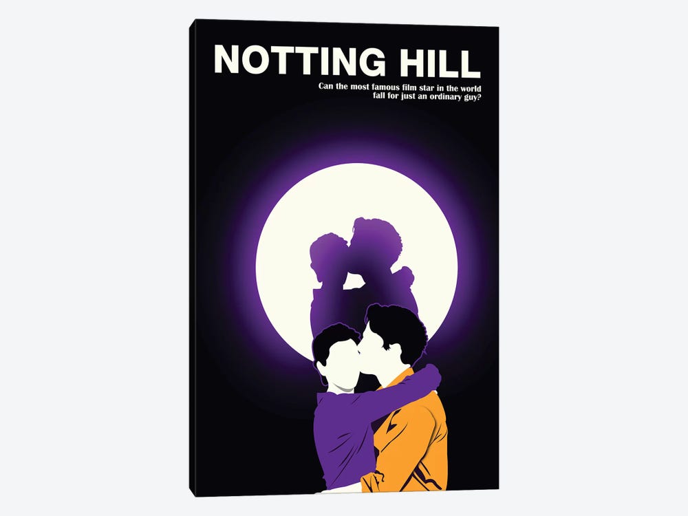 Notting Hill Minimalist Poster by Popate 1-piece Canvas Artwork