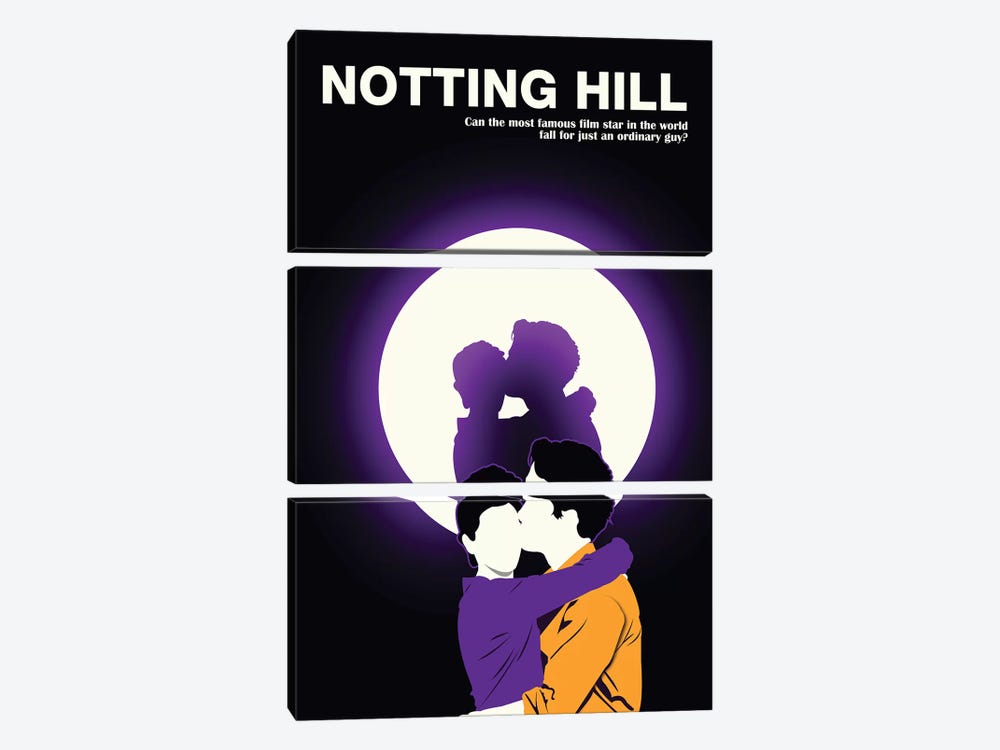Notting Hill Minimalist Poster by Popate 3-piece Canvas Art
