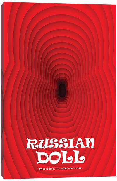 Russian Doll Minimalist Poster Canvas Art Print