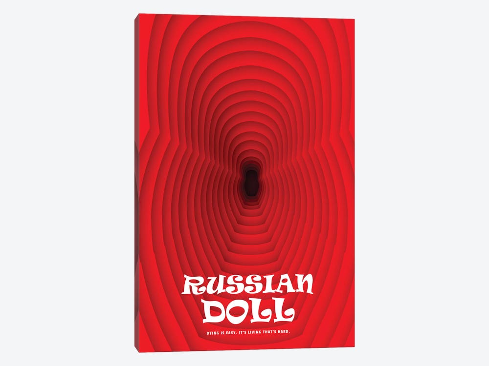 Russian Doll Minimalist Poster by Popate 1-piece Canvas Art Print