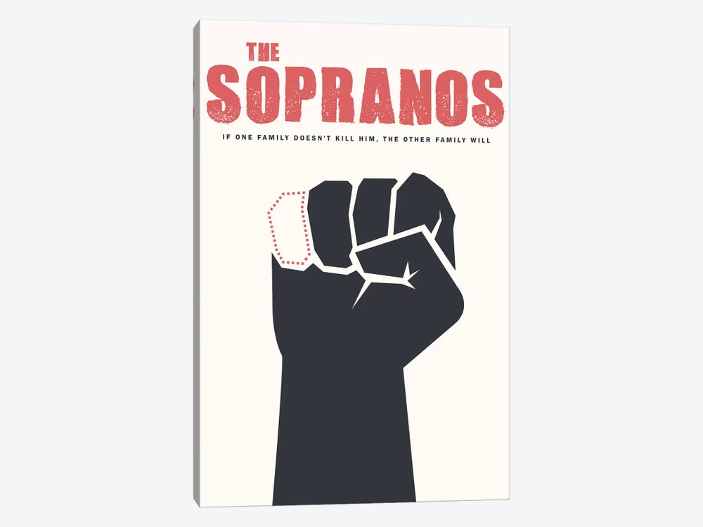 The Sopranos Minimalist Poster by Popate 1-piece Canvas Artwork