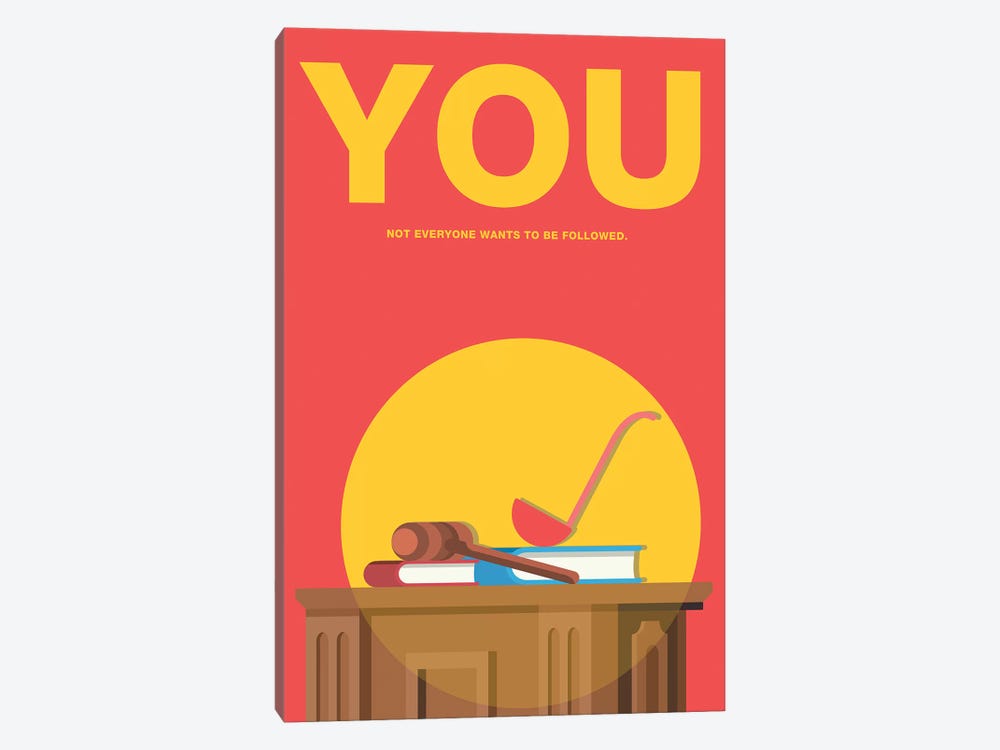 You Minimalist Poster by Popate 1-piece Canvas Print