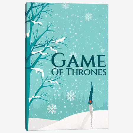Game of Thrones Alternative Poster - Not Today Canvas Print #PTE284} by Popate Art Print