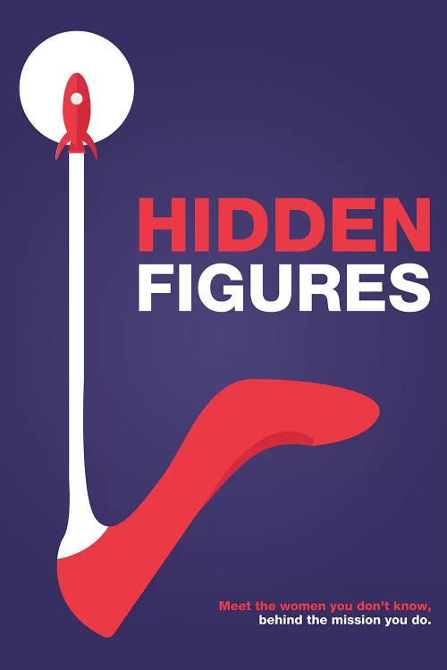 Hidden Figures Minimalist Poster - Heel