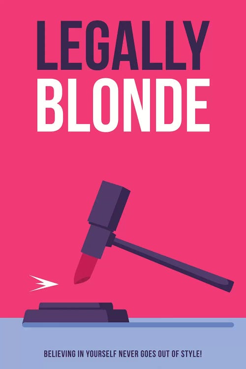 Legally Blonde Minimalist Poster