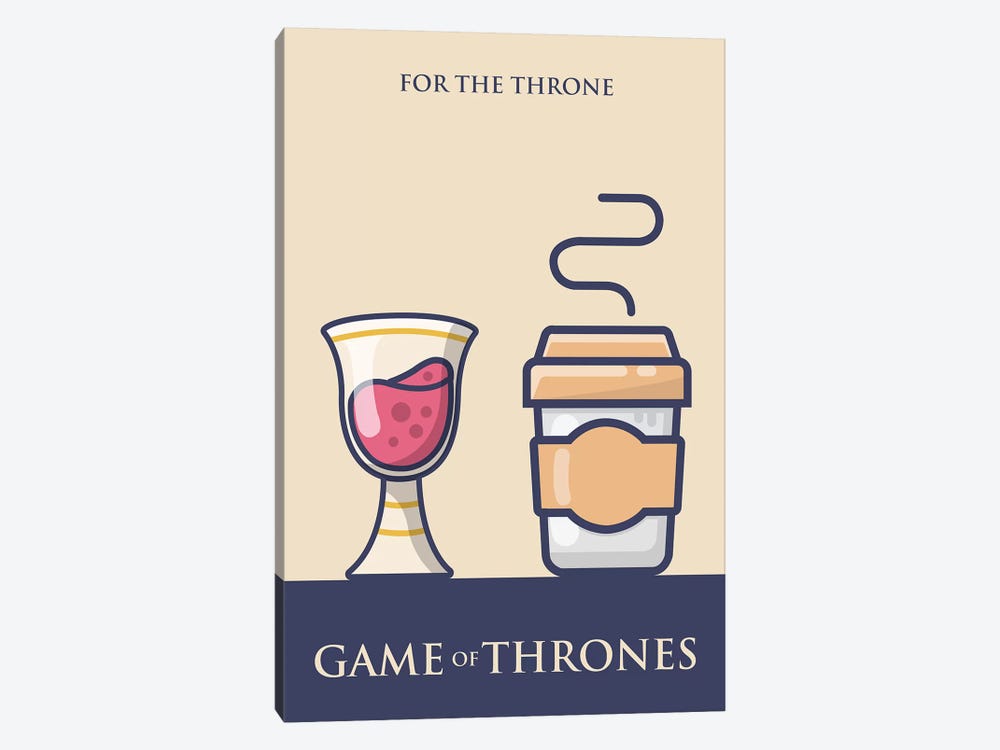 Game of Thrones Minimalist Poster - Long Live the Queen by Popate 1-piece Canvas Art Print