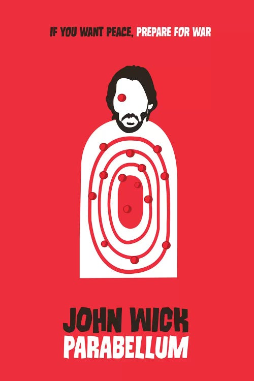 John Wick Parabellum Minimalist Poster