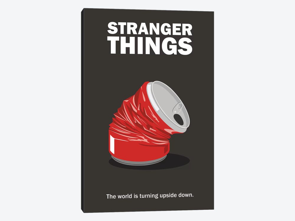 Stranger Things Minimalist Poster - Crushed Can by Popate 1-piece Canvas Wall Art