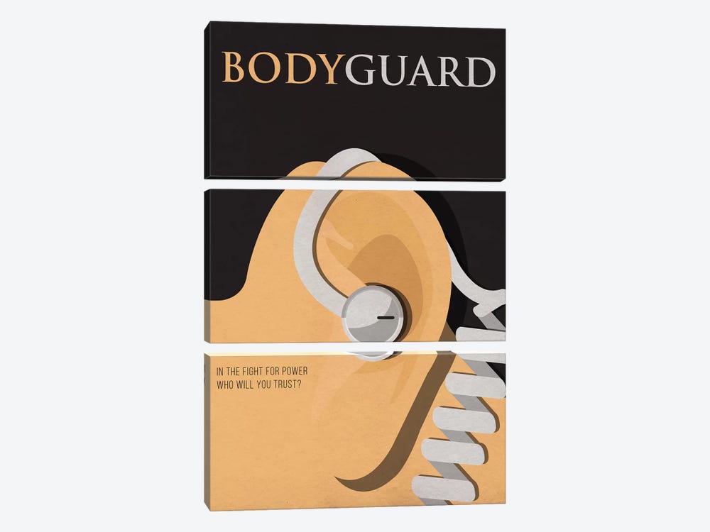 Bodyguard Alternative Poster by Popate 3-piece Canvas Art Print