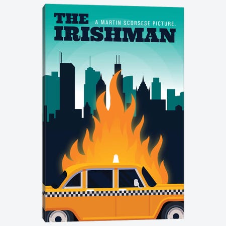 The Irishman Alternative Poster - Chicago Canvas Print #PTE292} by Popate Art Print