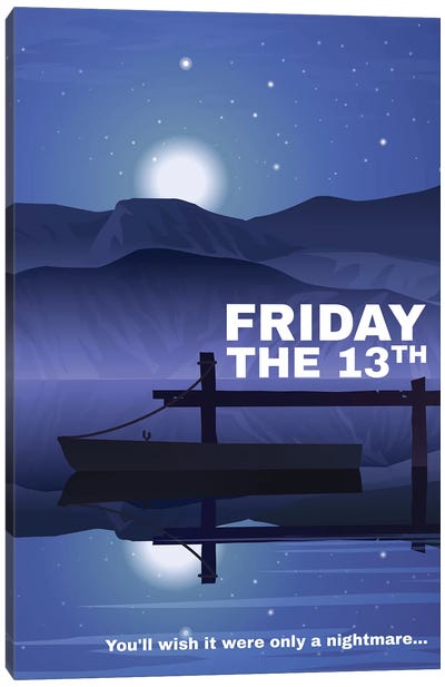 Friday The 13Th Alternative Poster Canvas Art Print - Horror Movie Art