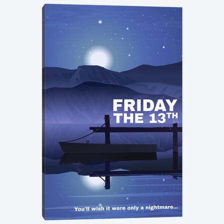 Friday The 13Th Alternative Poster Canvas Print #PTE294} by Popate Canvas Artwork