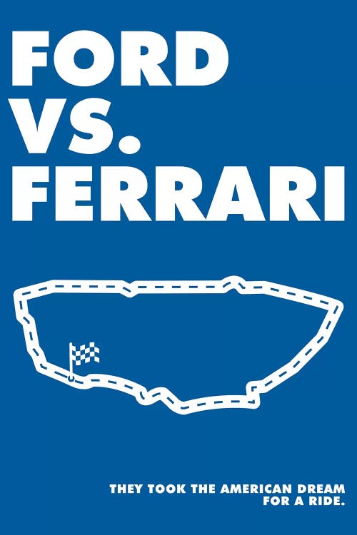 Ford V Ferrari Alternative Poster - Ford