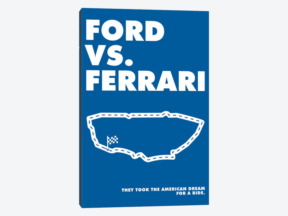 Ford V Ferrari Alternative Poster - Ford 1-piece Canvas Art Print