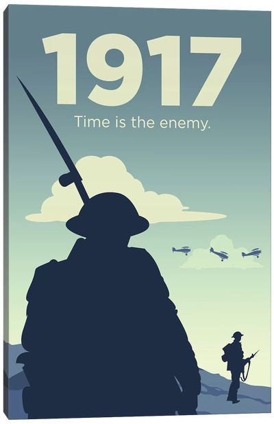 1917 Alternative Poster Canvas Art Print - War Movie Art