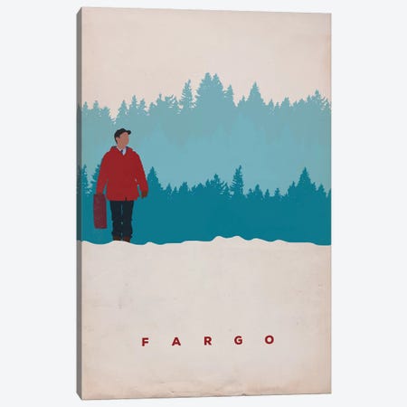 Fargo (Lester Nygaard) Minimalist Poster Canvas Print #PTE29} by Popate Canvas Artwork