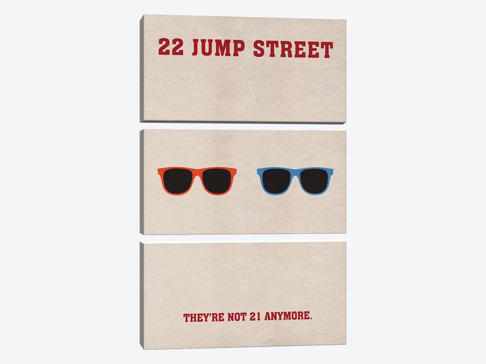 22 Jump Street Minimalist Poster by Popate 3-piece Canvas Art