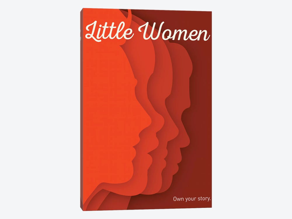 Little Women Minimalist Poster by Popate 1-piece Canvas Artwork