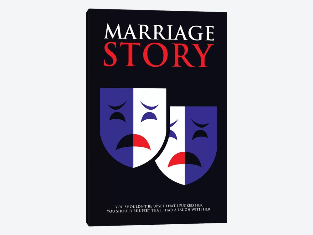 Marriage Story Minimalist Poster by Popate 1-piece Canvas Print