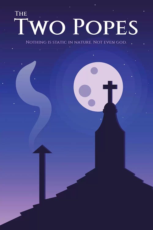 The Two Popes Minimalist Poster