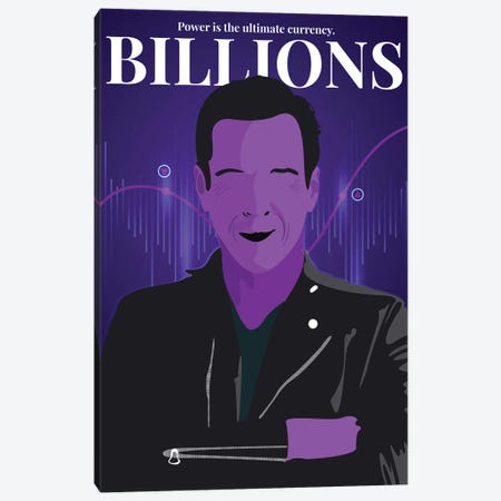 Billions Minimalist Poster - Bobby Axelrod By Popate Canvas Print #PTE307} by Popate Canvas Artwork