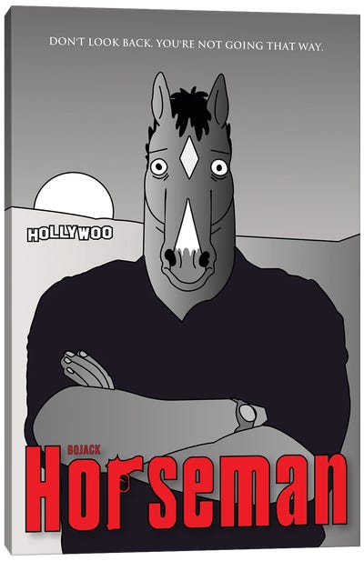 Bojack Horseman Tony Soprano Tribute Alternative Poster Canvas Art Print - Cartoon & Animated TV Show Art