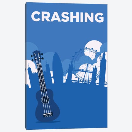 Crashing Minimalist Poster By Popate Canvas Print #PTE309} by Popate Art Print
