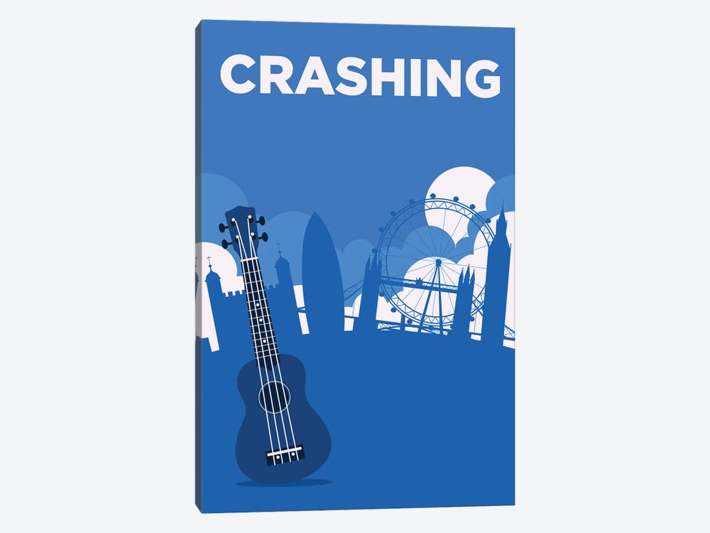Crashing Minimalist Poster By Popate by Popate 1-piece Canvas Art Print