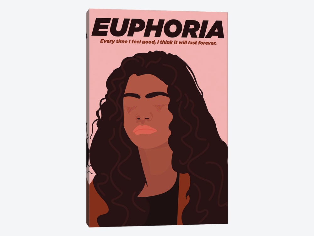Euphoria Minimalist Poster - Rue By Popate by Popate 1-piece Canvas Art Print