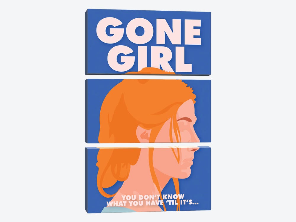 Gone Girl Minimalist Poster By Popate by Popate 3-piece Canvas Artwork