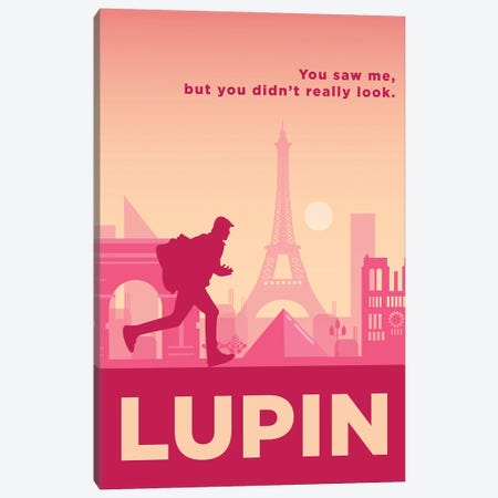 Lupin Minimalist Poster By Popate Canvas Print #PTE312} by Popate Canvas Artwork
