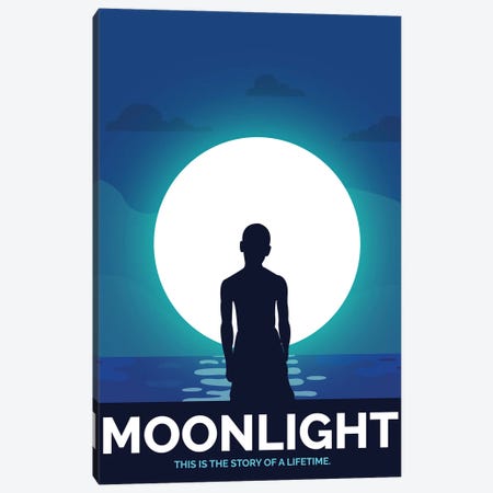 Moonlight Minimalist Poster By Popate Canvas Print #PTE313} by Popate Canvas Art