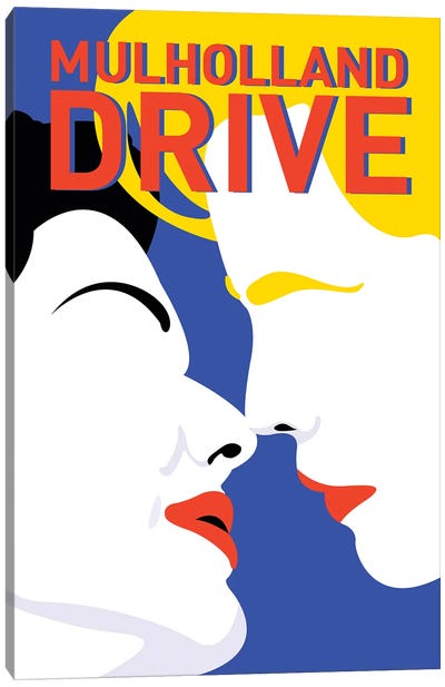 Mulholland Drive Minimalist Poster By Popate Canvas Art Print - Film-Noir Art