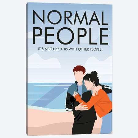 Normal People Minimalist Poster By Popate Canvas Print #PTE315} by Popate Art Print