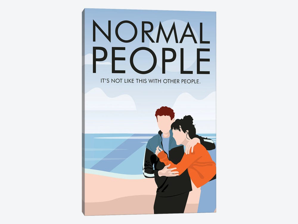 Normal People Minimalist Poster By Popate by Popate 1-piece Canvas Artwork