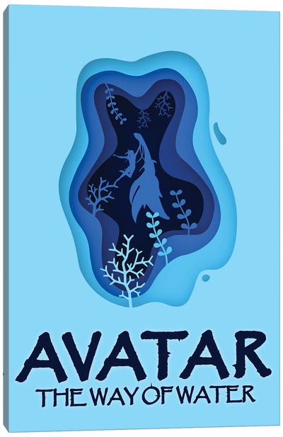 Avatar The Way Of Water Minimalist Poster Canvas Art Print - Popate