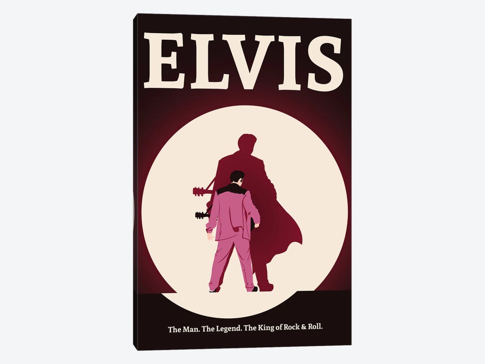 Elvis Minimalist Poster by Popate 1-piece Art Print