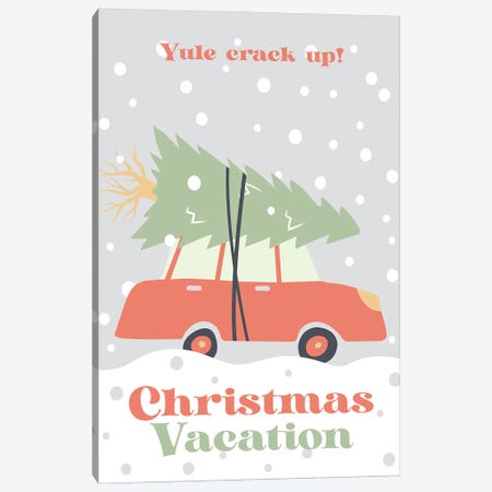 Christmas Vacation Minimalist Poster Canvas Print #PTE319} by Popate Canvas Artwork