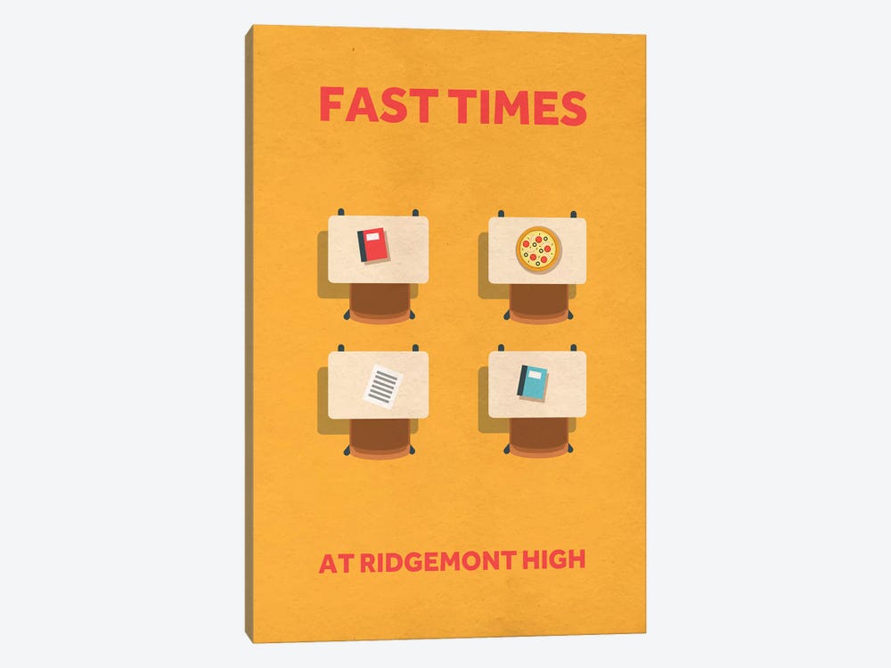 Fast Times At Ridgemont High Minimalist Poster by Popate 1-piece Canvas Art