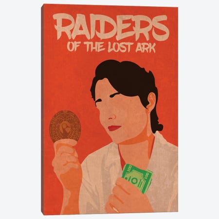 Indiana Jones And The Raiders Of The Lost Ark Minimalist Poster - Marion Canvas Print #PTE322} by Popate Canvas Print