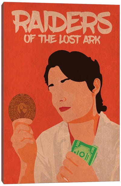 Indiana Jones And The Raiders Of The Lost Ark Minimalist Poster - Marion Canvas Art Print - Indiana Jones